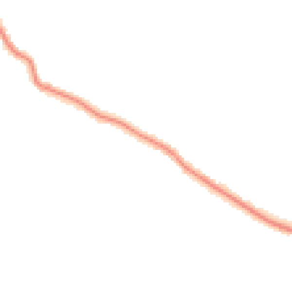 Night-time road noise heatmap for TR26 2SX