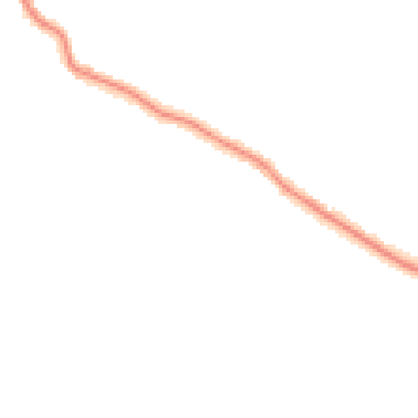 Night-time road noise heatmap for TR26 2TH