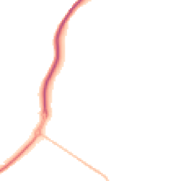 Night-time road noise heatmap for TR3 6EX
