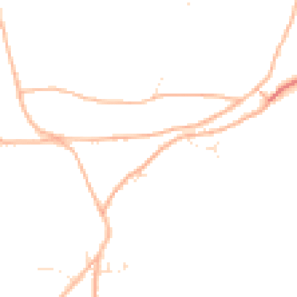 Daytime road noise heatmap for TR3 7LD