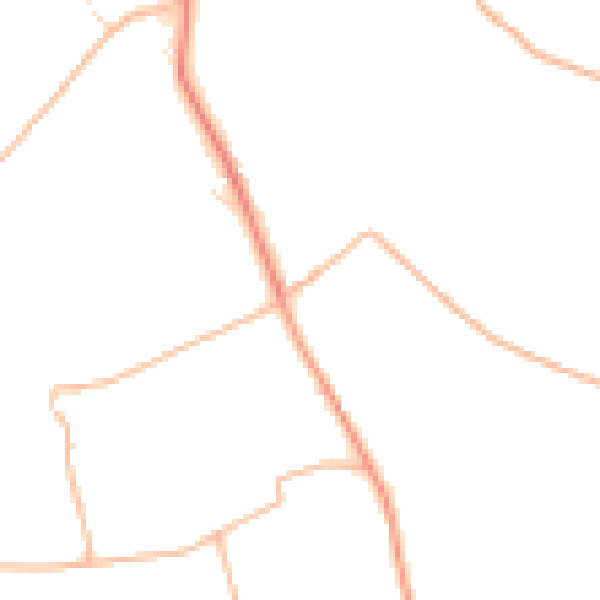 Daytime road noise heatmap for TR4 8AT