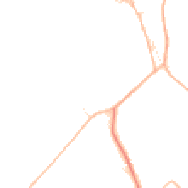 Daytime road noise heatmap for TR4 8AX