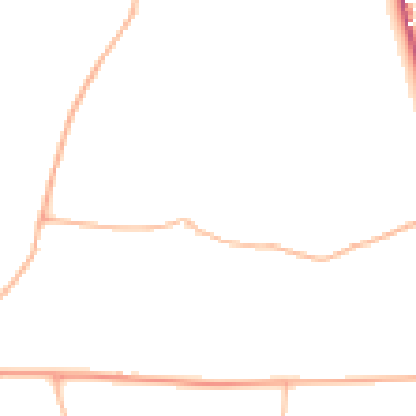 Daytime road noise heatmap for TR4 8BU