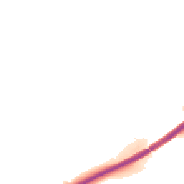 Night-time road noise heatmap for TR4 8ES