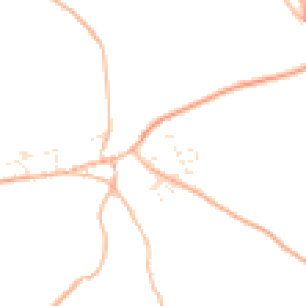 Daytime road noise heatmap for TR4 8JW