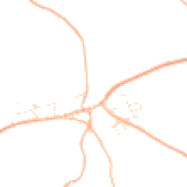 Daytime road noise heatmap for TR4 8PD
