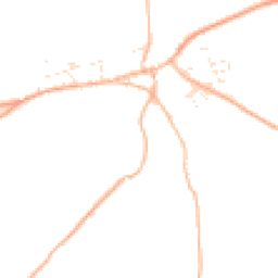 Daytime road noise heatmap for TR4 8PZ