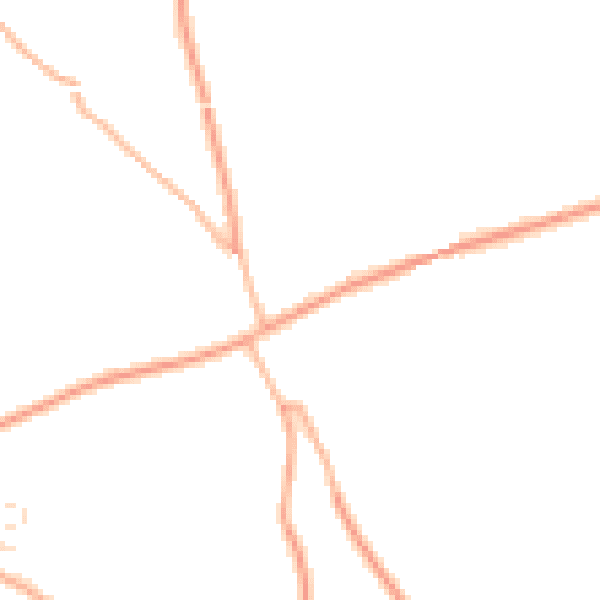 Daytime road noise heatmap for TR4 8QG