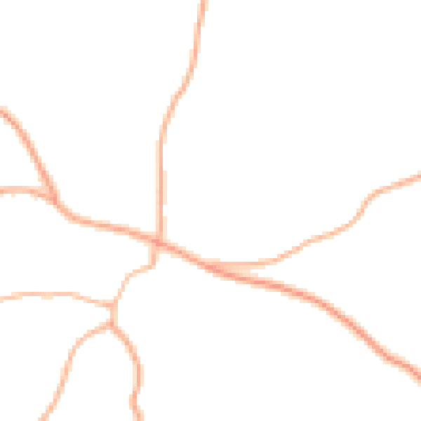 Daytime road noise heatmap for TR4 8SZ