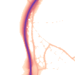 Daytime road noise heatmap for TR4 9BH