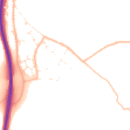 Daytime road noise heatmap for TR4 9BN