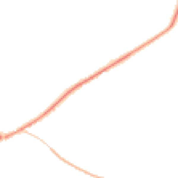 Night-time road noise heatmap for TR4 9FF