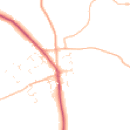 Daytime road noise heatmap for TR4 9FH