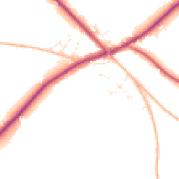 Daytime road noise heatmap for TR4 9GP