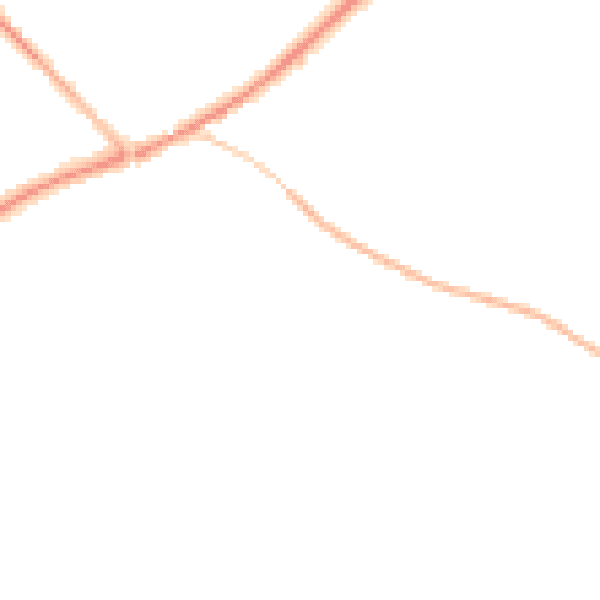 Night-time road noise heatmap for TR4 9GQ