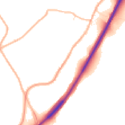 Daytime road noise heatmap for TR4 9HP