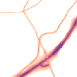 Daytime road noise heatmap for TR4 9HQ