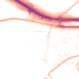 Daytime road noise heatmap for TR4 9LD