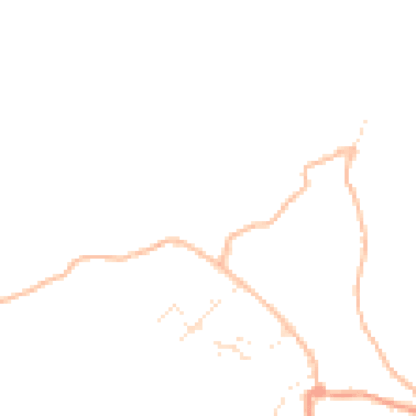 Daytime road noise heatmap for TR5 0NA