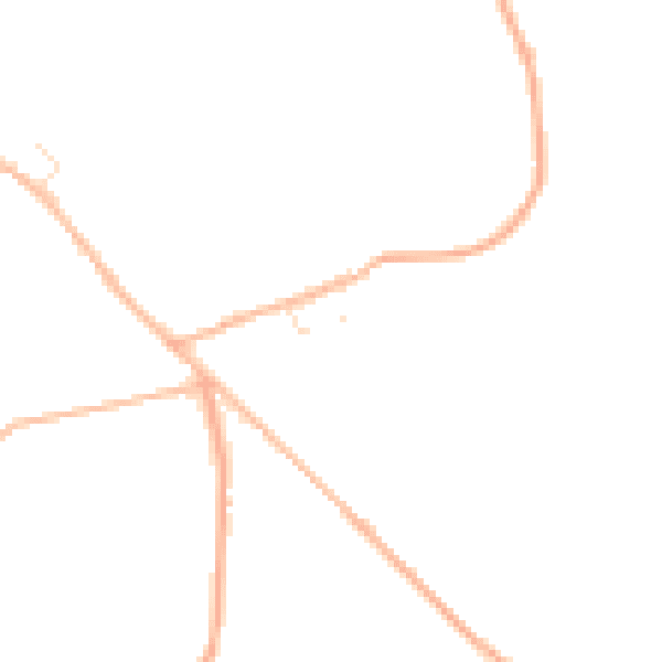 Daytime road noise heatmap for TR5 0PJ