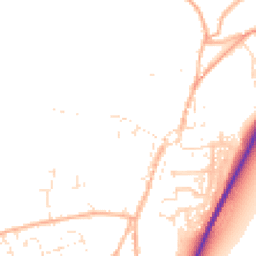 Daytime road noise heatmap for TR9 6AH