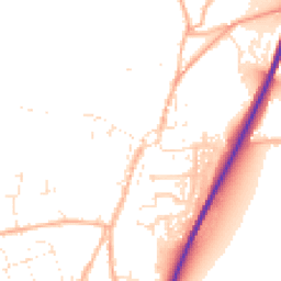 Daytime road noise heatmap for TR9 6AL