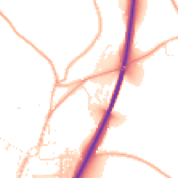 Daytime road noise heatmap for TR9 6BD