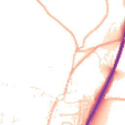 Daytime road noise heatmap for TR9 6BY