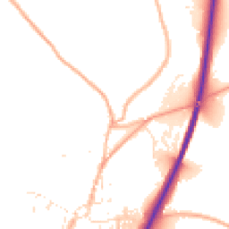 Daytime road noise heatmap for TR9 6DL