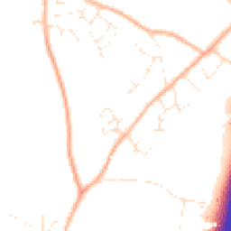 Daytime road noise heatmap for TR9 6FX
