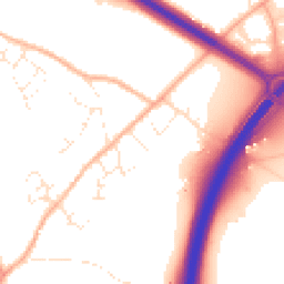 Daytime road noise heatmap for TR9 6LJ