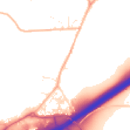 Daytime road noise heatmap for TR9 6LU