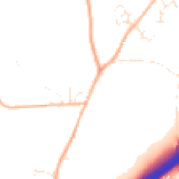 Daytime road noise heatmap for TR9 6LW