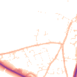 Daytime road noise heatmap for TR9 6SG