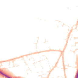 Daytime road noise heatmap for TR9 6SJ