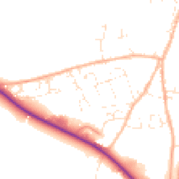 Daytime road noise heatmap for TR9 6TU