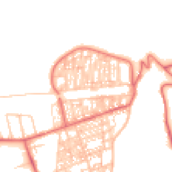 Daytime road noise heatmap for TS12 1DN