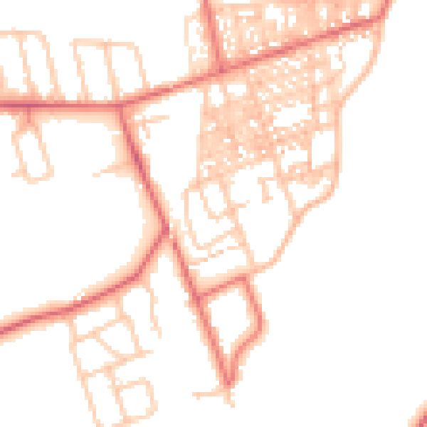 Daytime road noise heatmap for TS12 1HZ