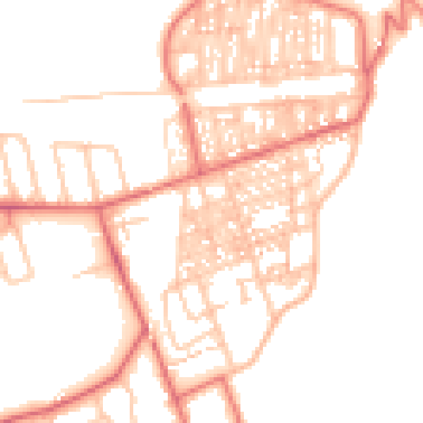 Daytime road noise heatmap for TS12 1LD
