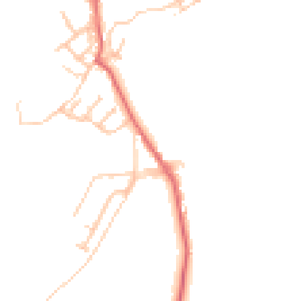 Daytime road noise heatmap for TS12 2DD