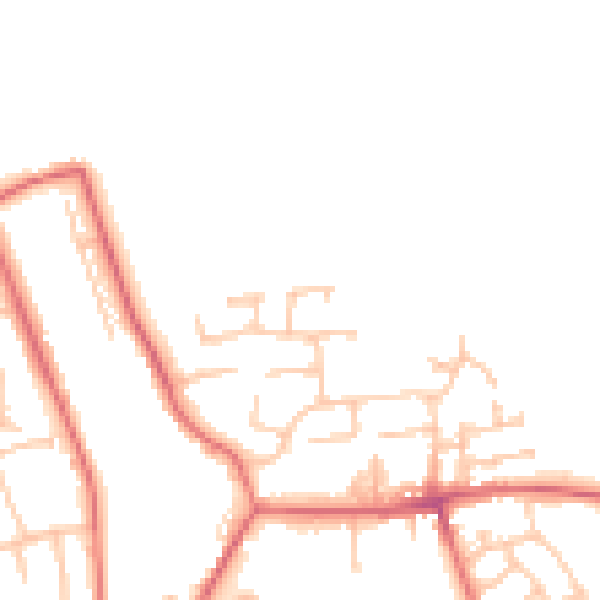 Daytime road noise heatmap for TS12 2FG