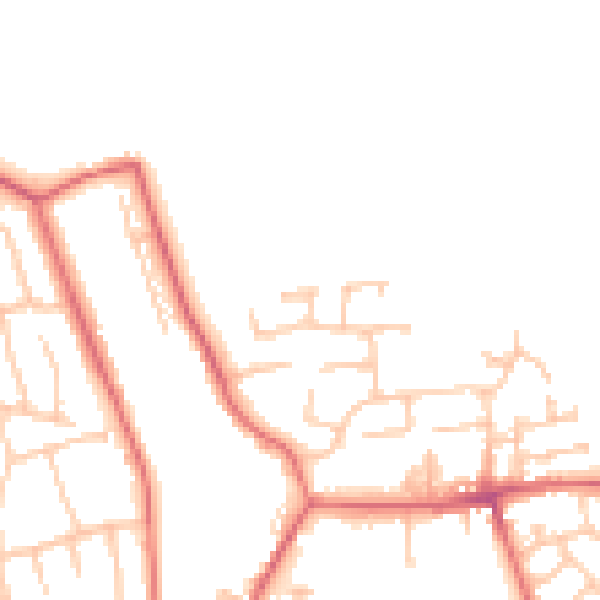 Daytime road noise heatmap for TS12 2FH