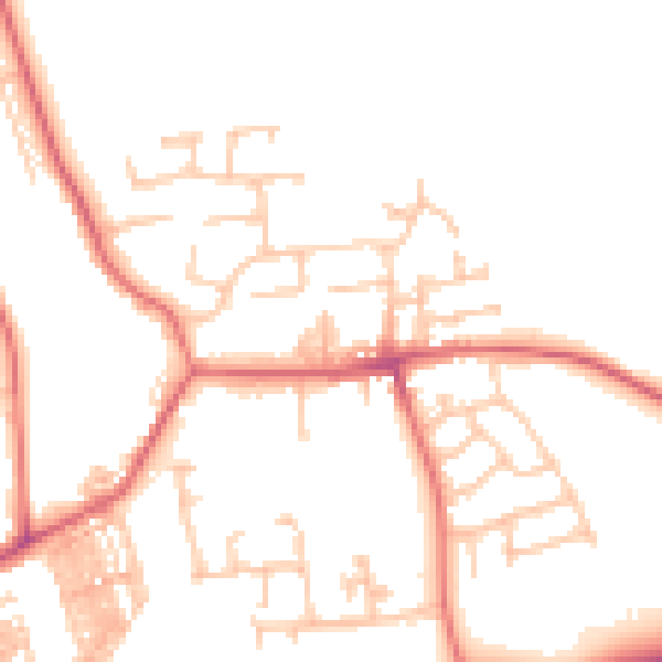 Daytime road noise heatmap for TS12 2PU