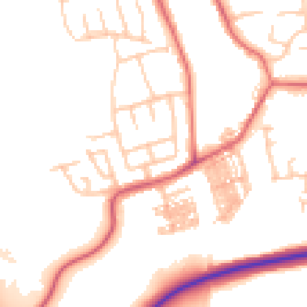 Daytime road noise heatmap for TS12 2RT