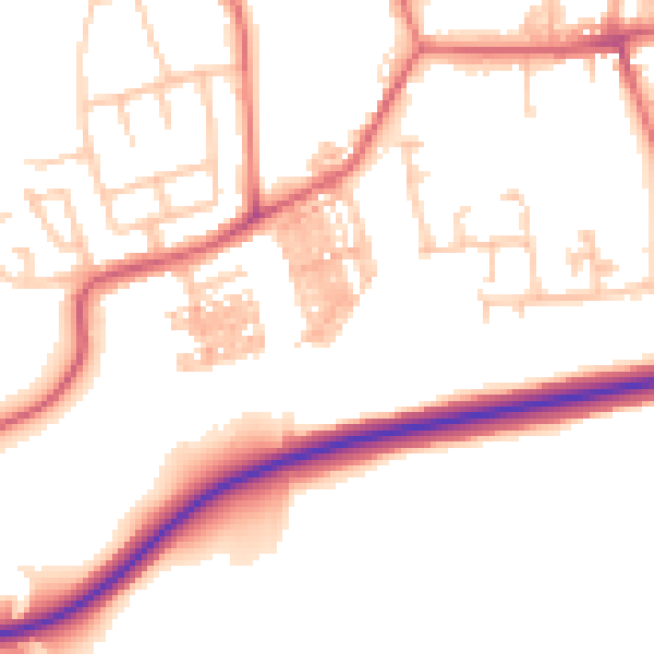 Daytime road noise heatmap for TS12 2TF