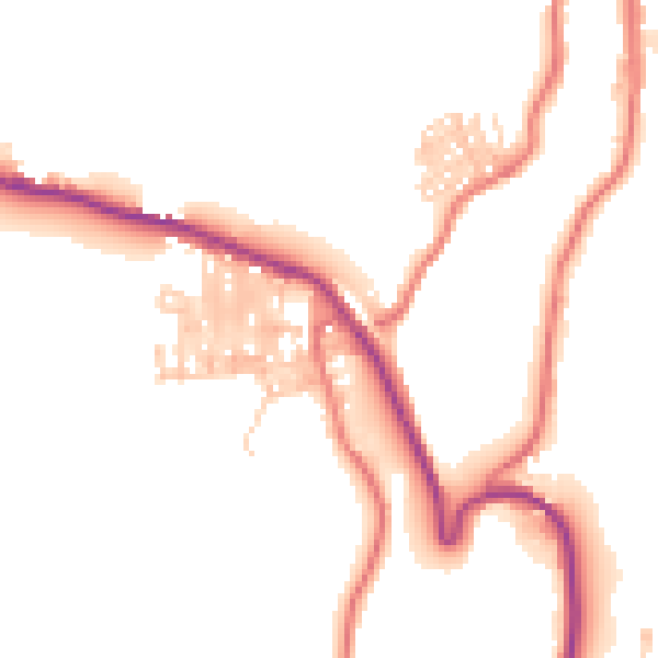 Daytime road noise heatmap for TS13 4AA