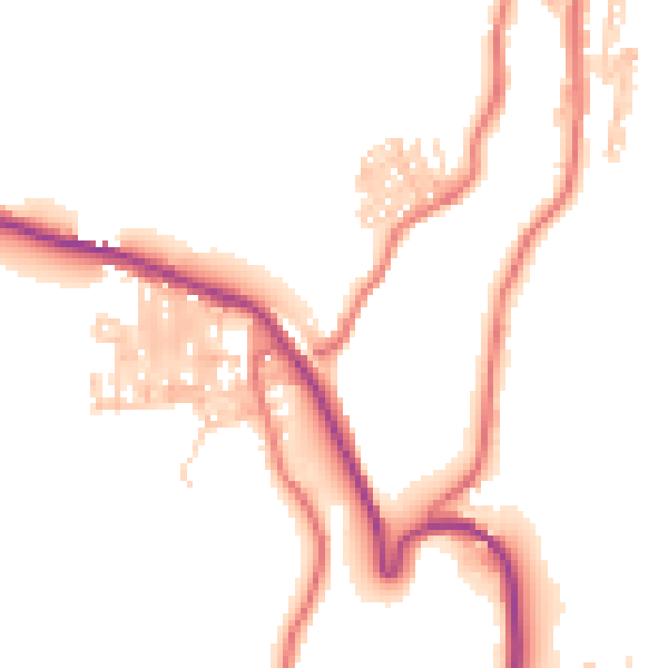 Daytime road noise heatmap for TS13 4EG