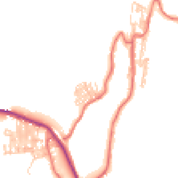 Daytime road noise heatmap for TS13 4EP