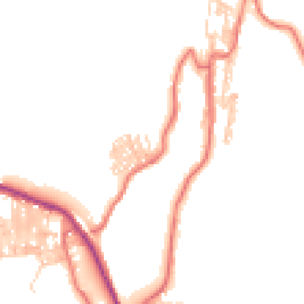 Daytime road noise heatmap for TS13 4ER