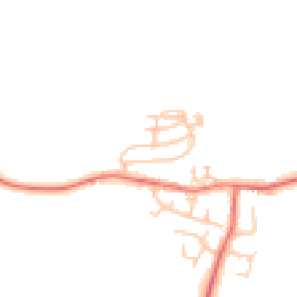 Daytime road noise heatmap for TS13 4NF